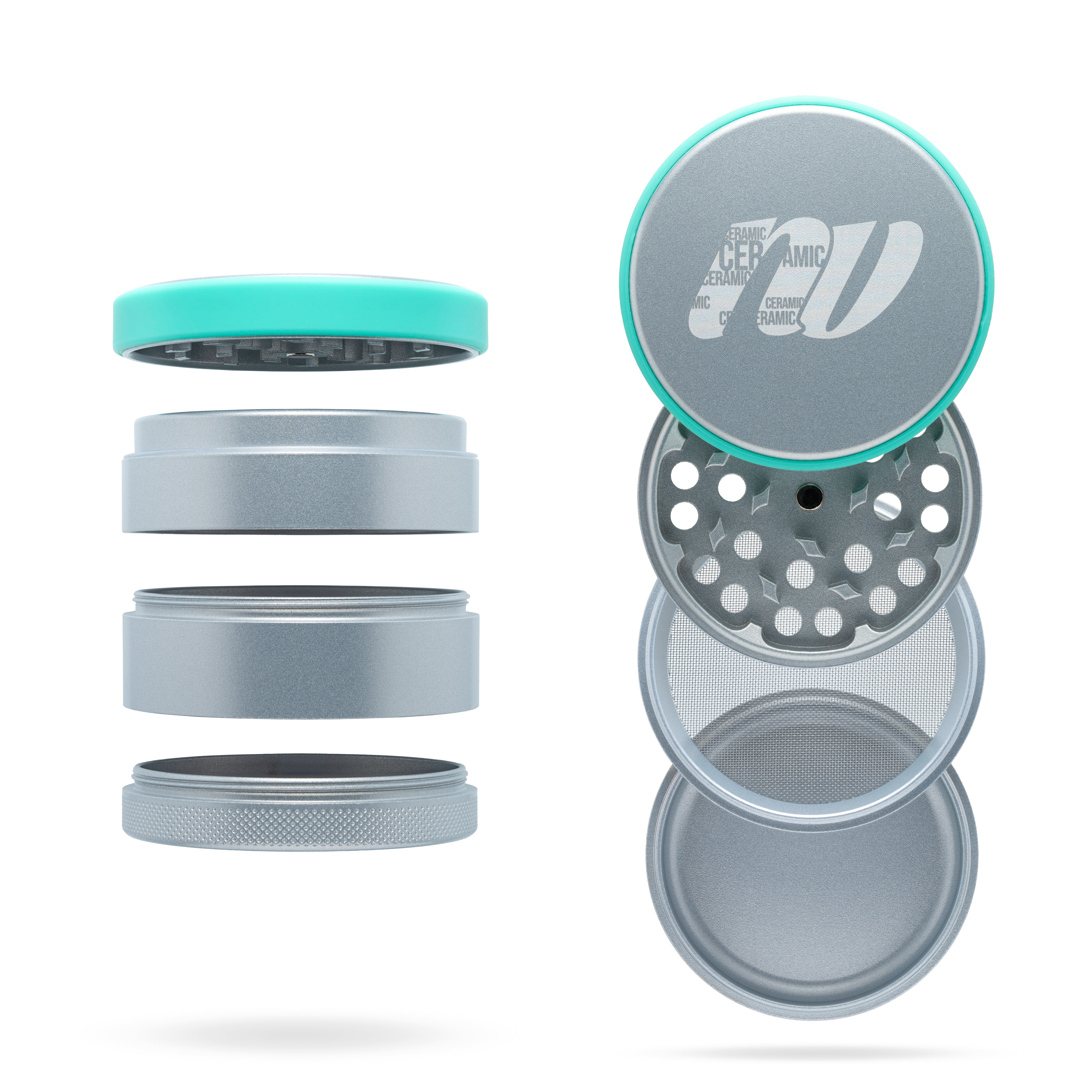 Ceramic coated Grinder - 4-piece - Ø63mm