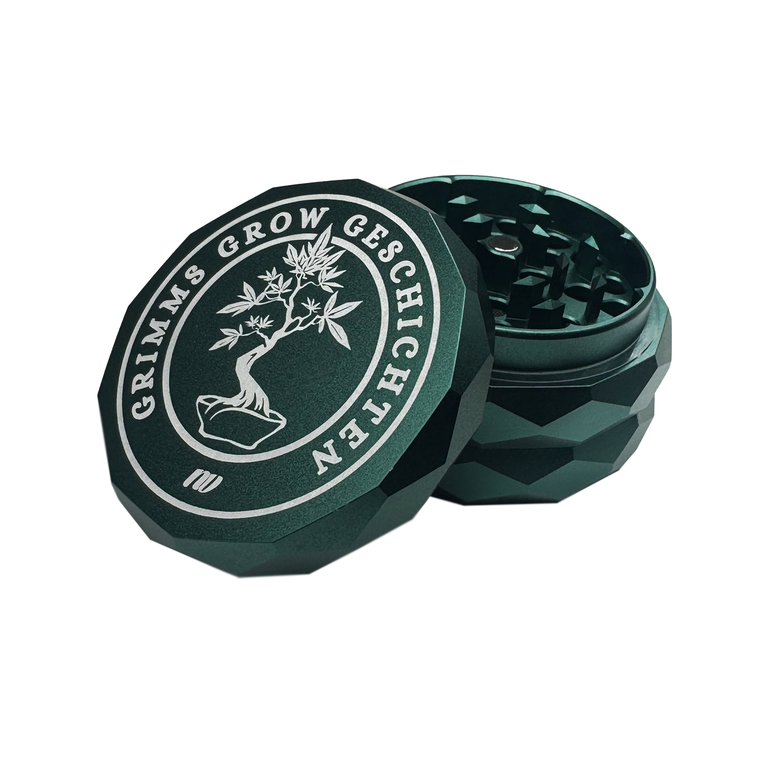 GrimmsGrow x NV | *Magnetic* Pyramid Grinder - 4-piece - Ø63mm