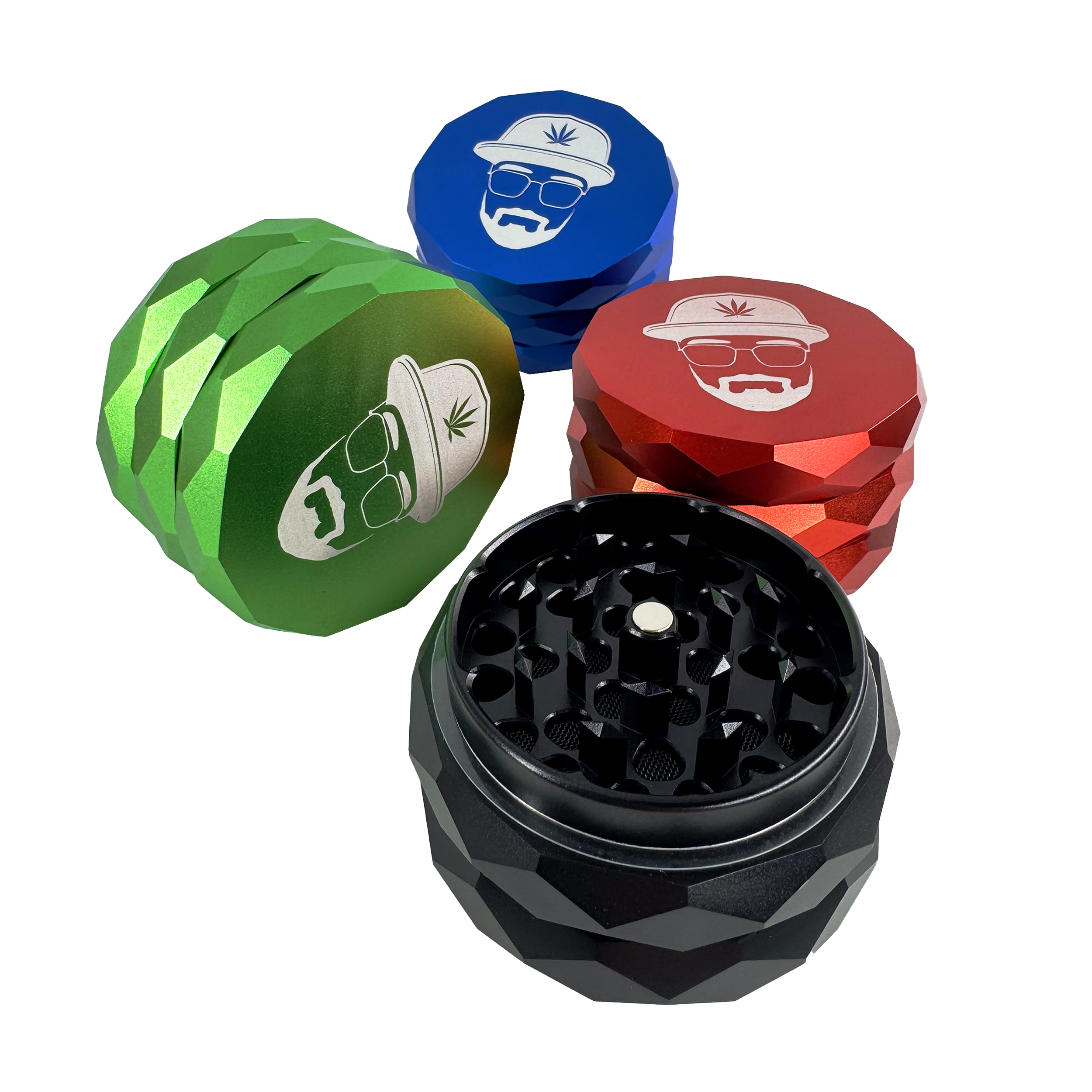 Mark Verkoster x NV | Pyramid Grinder - 4-teilig - Ø63mm