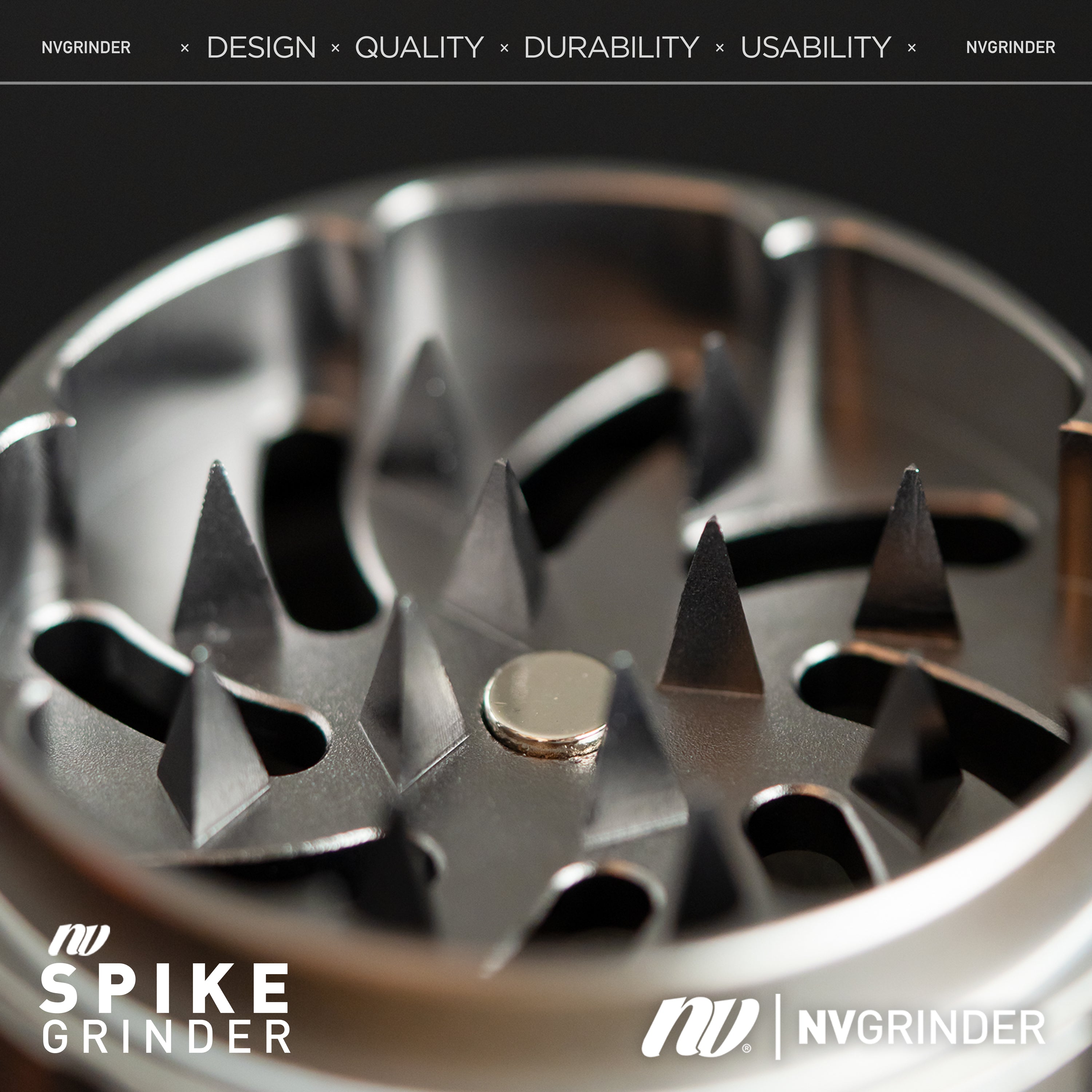 Spike Grinder - 4-piece - Ø63mm, Ø50mm