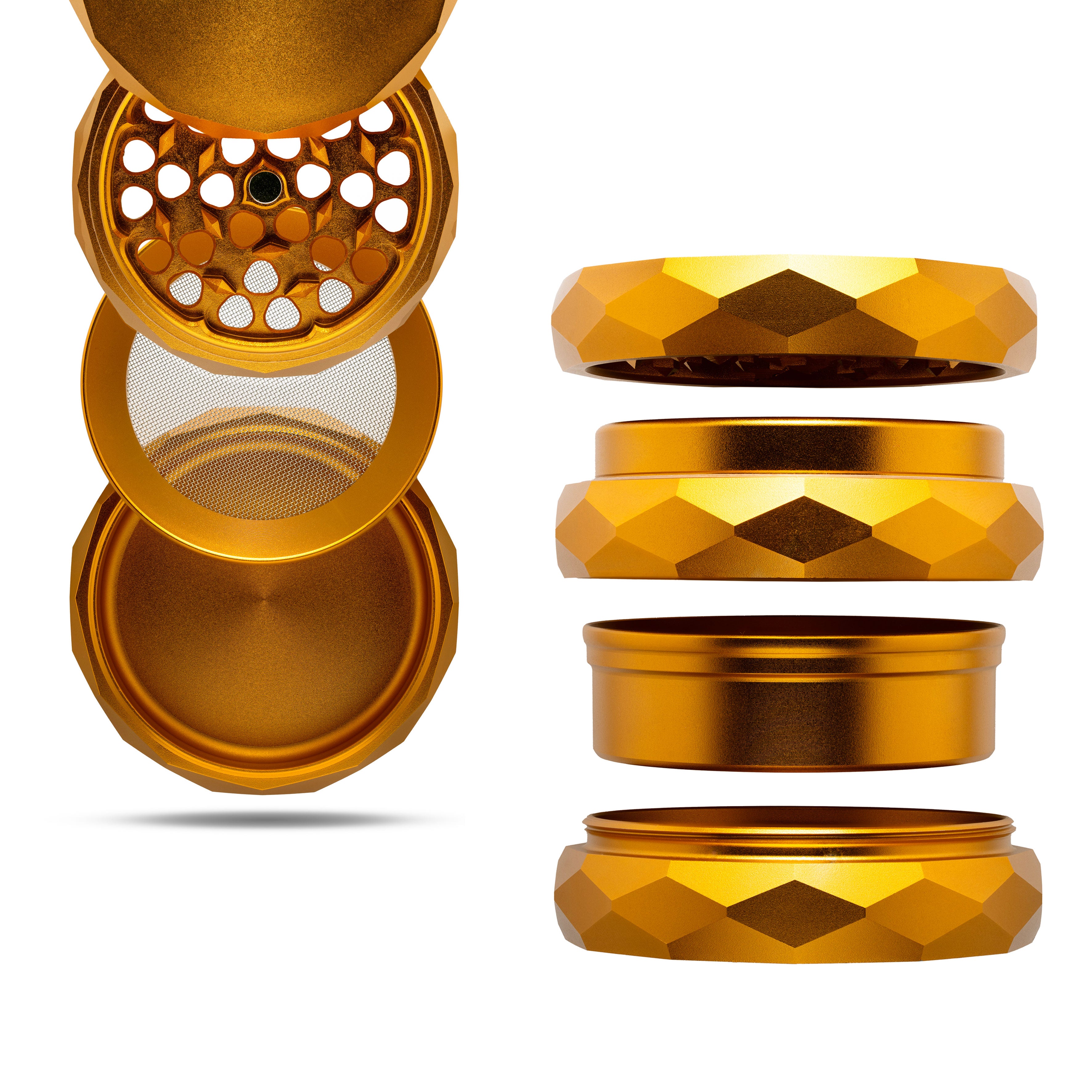 Pyramid Grinder - 4-piece - Ø63mm