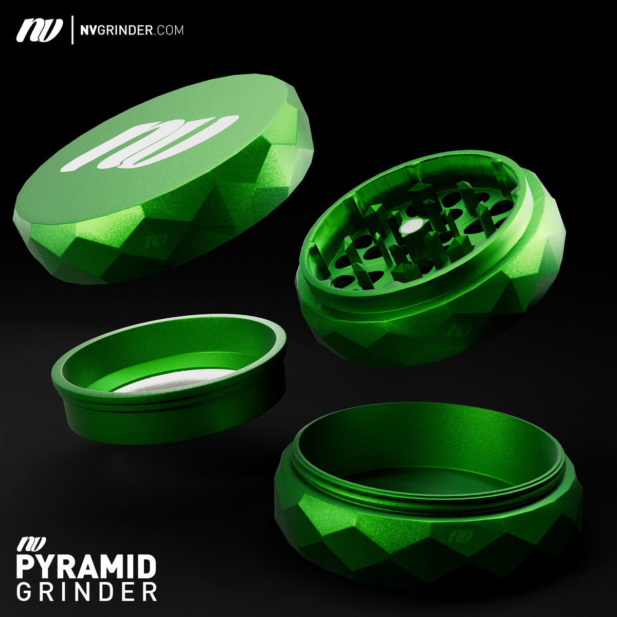 Pyramid Grinder 4piece Ø63mm nvgrinder