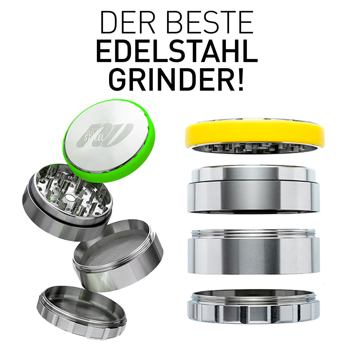 Bester Edelstahl Grinder 2026? Warum du Qualität kaufen solltest!