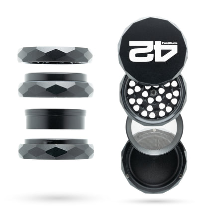 420FastBuds x NV | Magnetic Pyramid Grinder - 4-teilig - Ø63mm