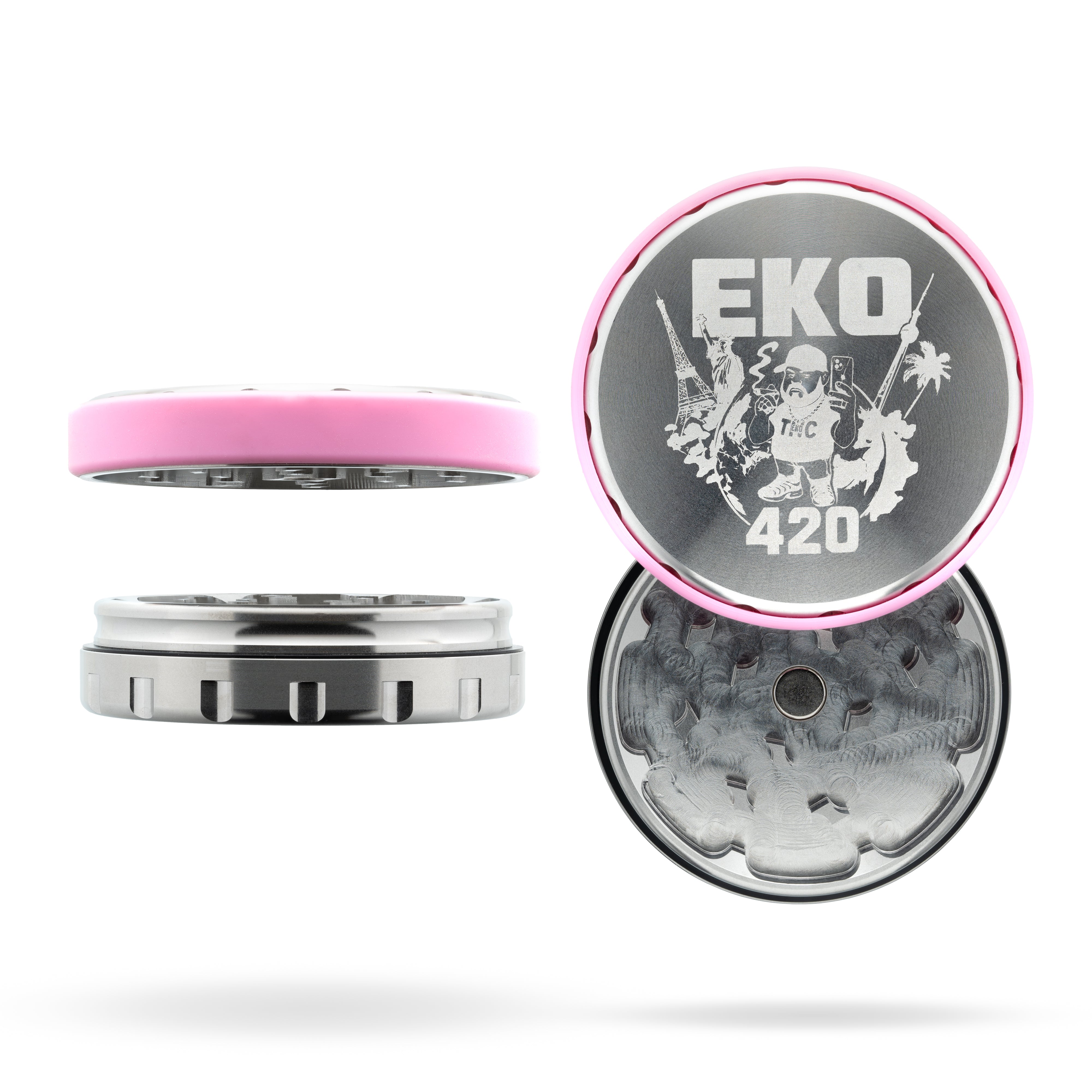 EKO420 x NV | Stainless Steel Grinder - 2-teilig - Ø63mm
