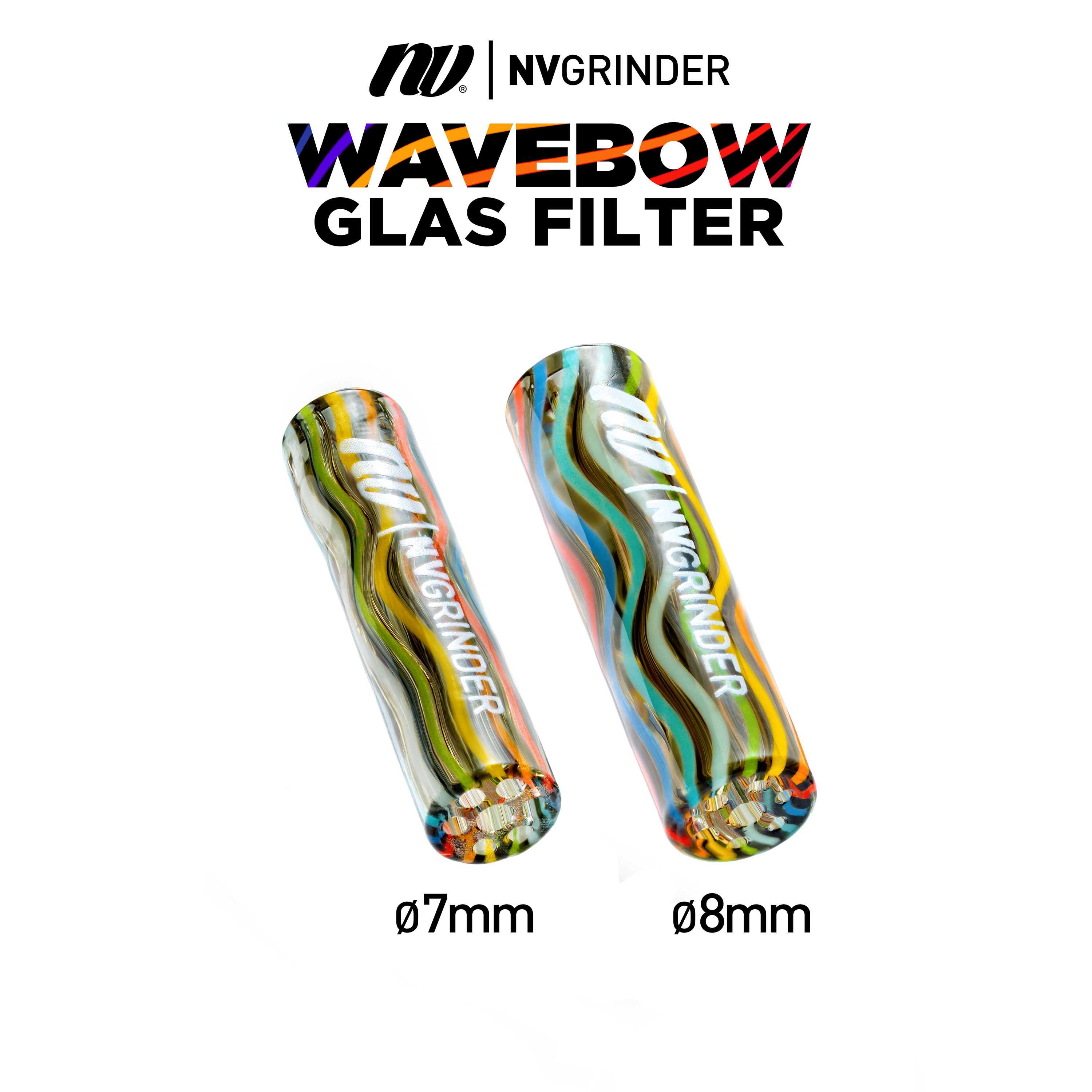 NV Glas Filter Tips - Wavebow | 7mm, 8mm