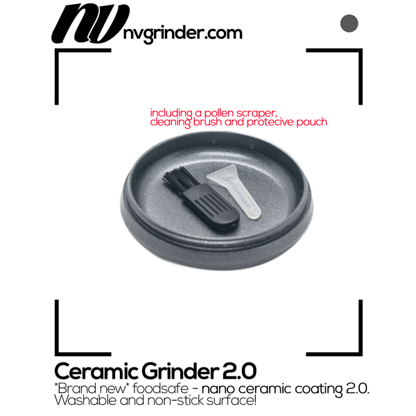 Ceramic Grinder 2.0 - 4-piece - non-stick coating - Ø65mm