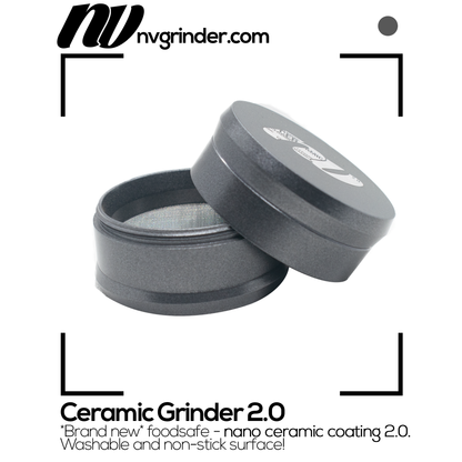 Keramik Grinder 2.0 - 4-teilig - Antihaftbeschichtung - Ø65mm