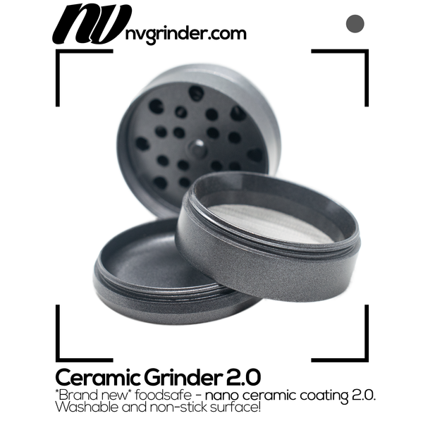 Ceramic Grinder 2.0 - 4-piece - non-stick coating - Ø65mm