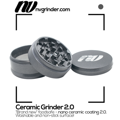 Keramik Grinder 2.0 - 4-teilig - Antihaftbeschichtung - Ø65mm