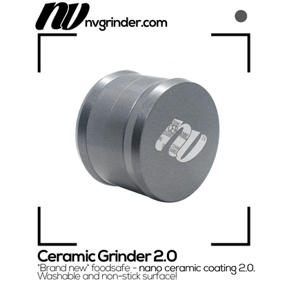 Keramik Grinder 2.0 - 4-teilig - Antihaftbeschichtung - Ø65mm