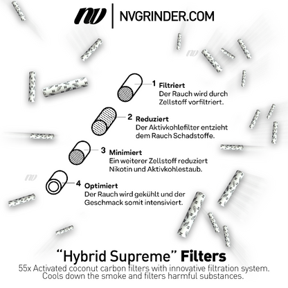Hybrid Supreme Filters - Plus Size Ø8,2mm - 44 pieces
