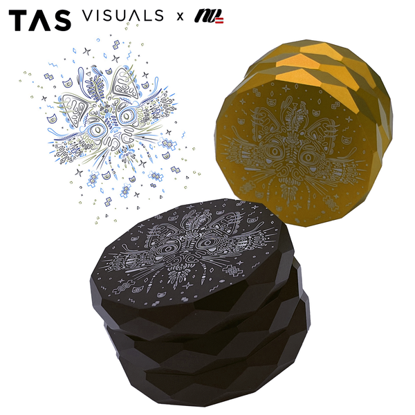 TAS Visuals x NV | Pyramide Grinder - 4-teilig - Ø63mm